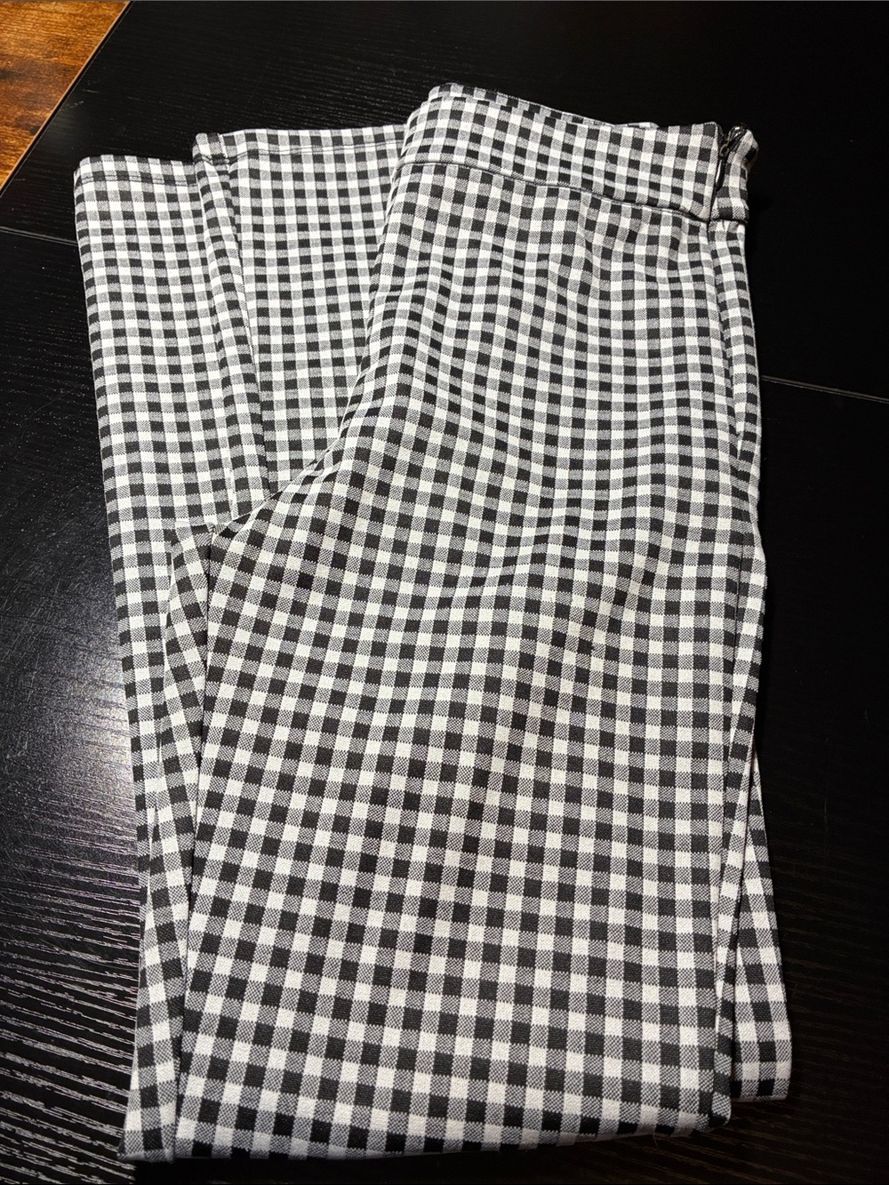 Forever 21 Black & White Gingham Chino Pants